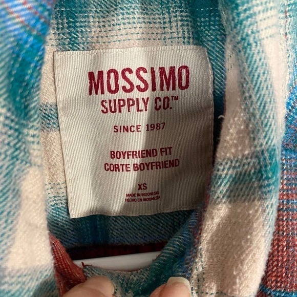 MOSSIMO Supply Co Flannel Size XS - Picture 2 of 4
